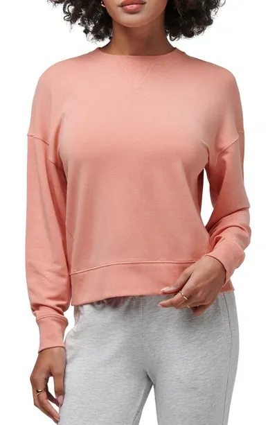 Travis Mathew Cloud Sweatshirt In Heather Canyon Sunse