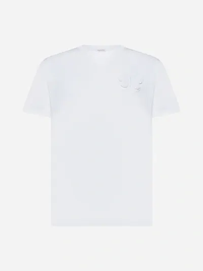 Valentino Butterfly Cotton T-shirt In White