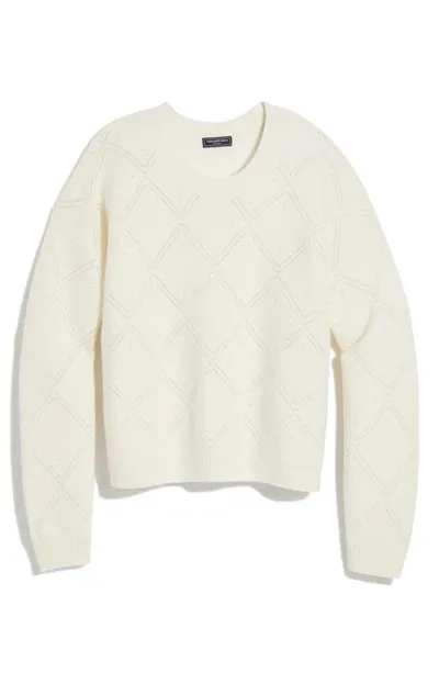 Vineyard Vines Cashmere Pointelle Sweater In Powder