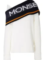 Monse Twist Logo Shawl Knit Sweater In Multi