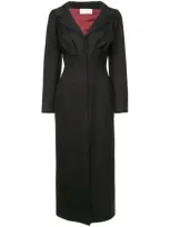 Sara Battaglia Tailored Shirt Dress In Black