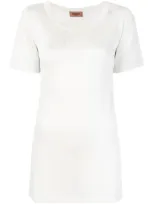 Missoni Ribbed Longline T In White