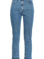 Rag & Bone Mid-rise Slim-leg Jeans In Light Denim