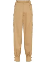 Miu Miu Tapered-cargohose In Neutrals