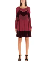 Twinset Twin-set Women's Burgundy Viscose Dress