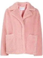 Stand Studio Concealed Fastening Jacket In Pink