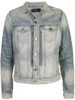 Amiri Blue Denim Mx2 Trucker Jacket