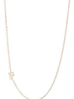 Anzie Diamond Initial Necklace In P