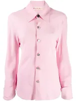 Marni Turn-up Cuffs Shirt In Pink