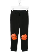 Stella Mccartney Kids' Pumpkin Track Pants In Black