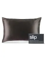 Slip For Beauty Sleep Pure Silk Pillowcase In Charcoal