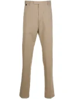 Pt01 Straight-leg Tailored Trousers In Neutrals