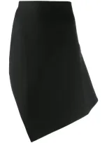 Coperni Asymmetric Midi Skirt In Black