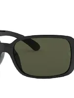 Ray Ban Rb4068 Sunglasses Black Frame Green Lenses 60-17