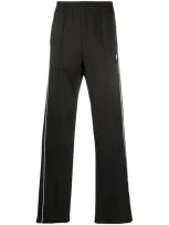 Marcelo Burlon County Of Milan Straight-leg Track Pants In Black