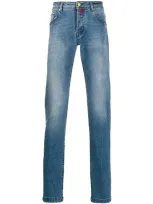 Kiton Slim-fit Jeans In Blue