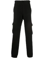 Siberia Hills Sh Cross Print Cargo Pants In Black