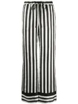 Ports 1961 Striped Wide-leg Trousers In Black