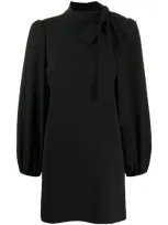 P.a.r.o.s.h Bow Neck Dress In Black