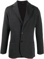 Lardini Jersey Blazer In Black