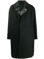 Juunj Layered Style Oversized Coat In Black