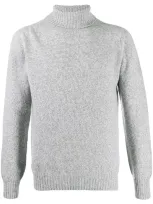 Altea Roll-neck Knit Jumper In Grey