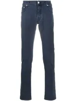 Jacob Cohen Five-pocket Slim-fit Trousers In Blue