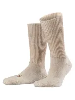 Falke Walkie Ergo Crew Socks In Sand Mel