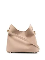 Elleme Cat Leather Shoulder Bag In Neutrals