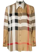 Burberry Hemd Mit Karomuster In Neutrals