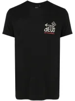 Deus Ex Machina Logo Print T-shirt In Black