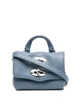 Zanellato Micro Postina Crossbody Bag In Blue