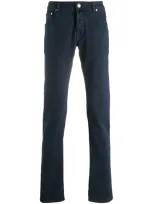 Jacob Cohen Straight-leg Chino Trousers In Blue