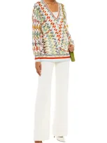 Missoni Crochet-knit Sweater In Multi