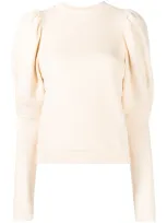 Ulla Johnson Puff Sleeve Jumper In Neutrals