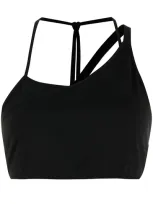 Helmut Lang Asymmetric Sleeveless Tank Top In Black