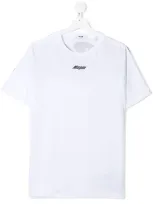 Msgm Teen Logo-print T-shirt In White