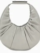 Staud Grey Soft Moon Bag