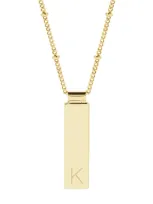 Brook & York Maisie Initial Pendant Necklace In Gold K