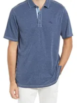 Tommy Bahama Paradiso Cove Short Sleeve Polo In Caspian Sea