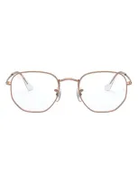 Ray Ban 54mm Optical Glasses In Rose Gold