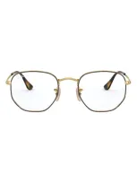 Ray Ban 54mm Optical Glasses In Havana Gold