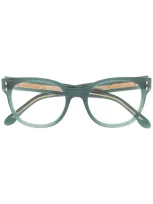 Isabel Marant Eyewear Rounded Cat-eye Sunglasses In Green