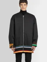 Raf Simons Black Sterling Ruby Edition Archive Redux Striped Trim Bomber Jacket