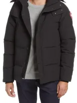 Canada Goose Wyndham Fusion Fit 625 Fill Power Hooded Down Jacket In Gray