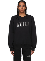 Amiri Logo-print Cotton Sweatshirt In Black