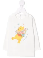 Monnalisa Winnie-the-pooh Long-sleeve T-shirt In 白色