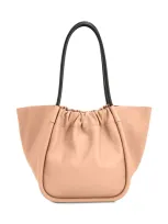 Proenza Schouler Ruched Leather Tote In Peach