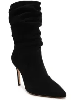 Schutz Ashlee Slouch Pointed Toe Boot In Black