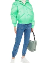 Ienki Ienki Dunlope Quilted Shell Hooded Down Coat In Mint